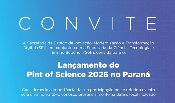 Convite _ Lançamento do Pint of Science 2025 no Paraná